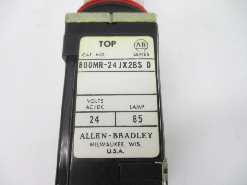 ALLEN BRADLEY 800MR-24JX2BS SER. D 24VAC/DC NSNP