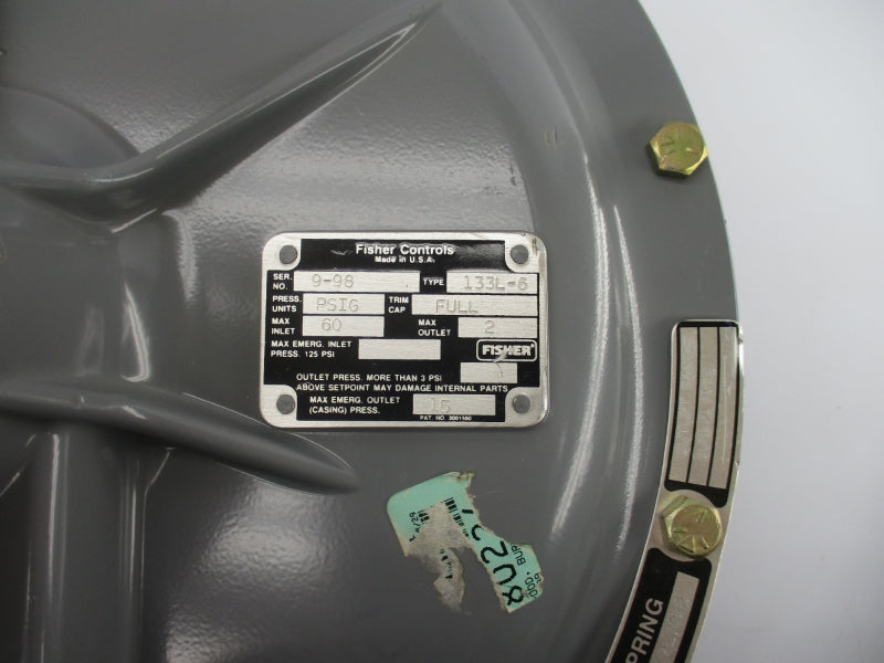 FISHER CONTROLS 133L-6 60PSI NSNP