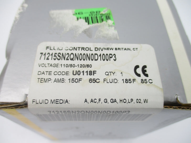 PARKER 71215SN2QN00N0D100P3 110/120V NSFS
