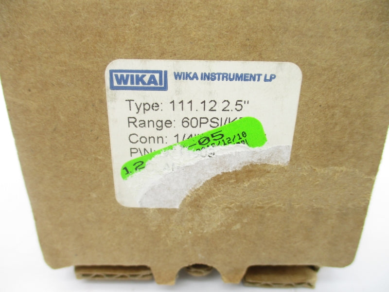 WIKA 111.12 2.5" 0-60PSI NSMP