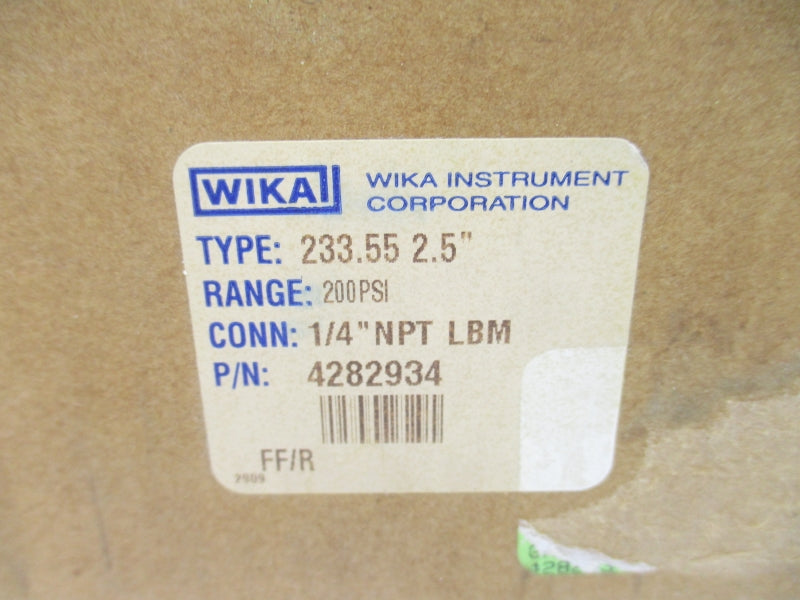 WIKA 4282934 233.55 0-200PSI 2.5" NSMP