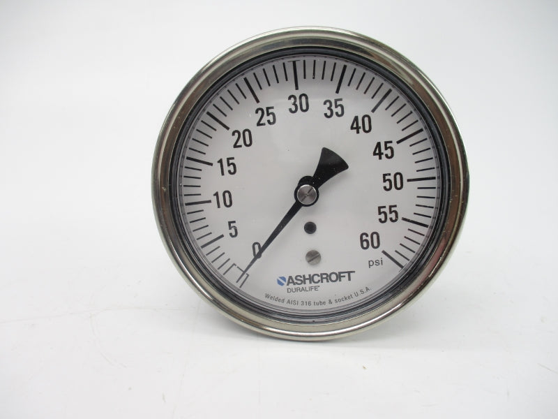 ASHCROFT 35-1009-SW-02B-60# 0-60PSI 3-1/2" NSMP