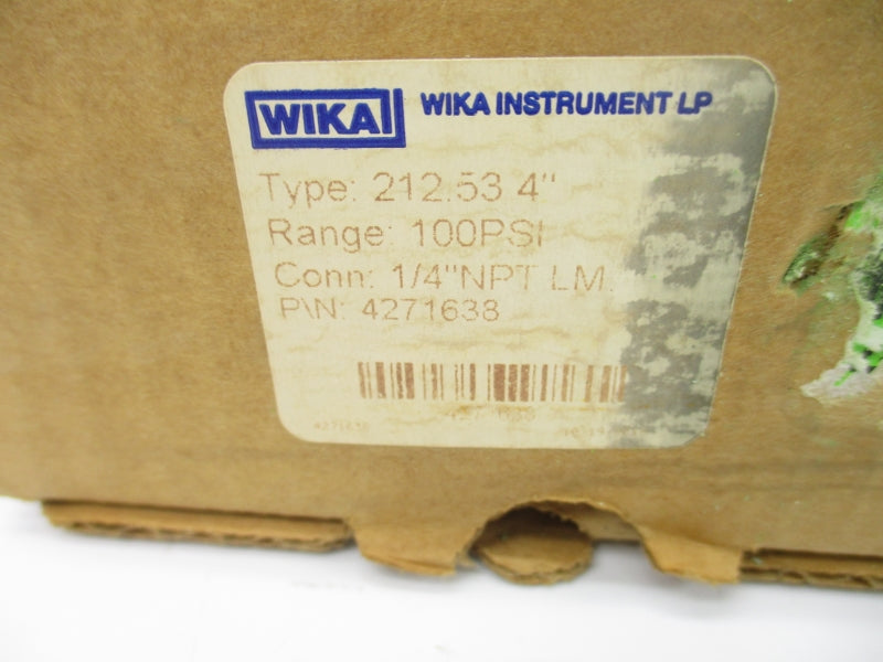 WIKA 4271638 212.53 0-100PSI 4" NSMP