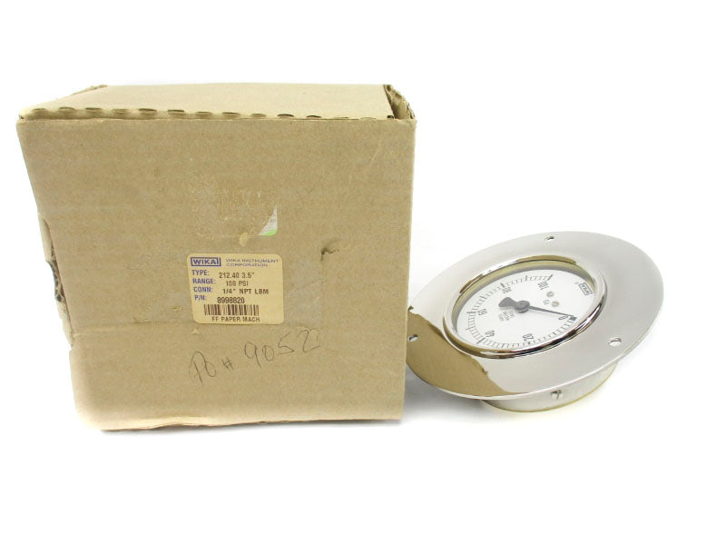WIKA 8998820 212.40 0-100PSI 3.5" NSMP