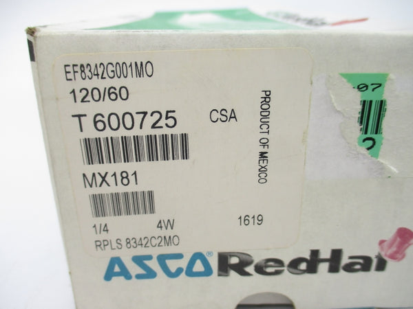 ASCO EF8342G001MO 120V 100PSI 1/4" NSMP