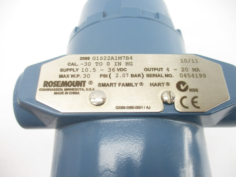 ROSEMOUNT 2088G1S22A1M7B4 10.5-36VDC 2.07PSI NSNP