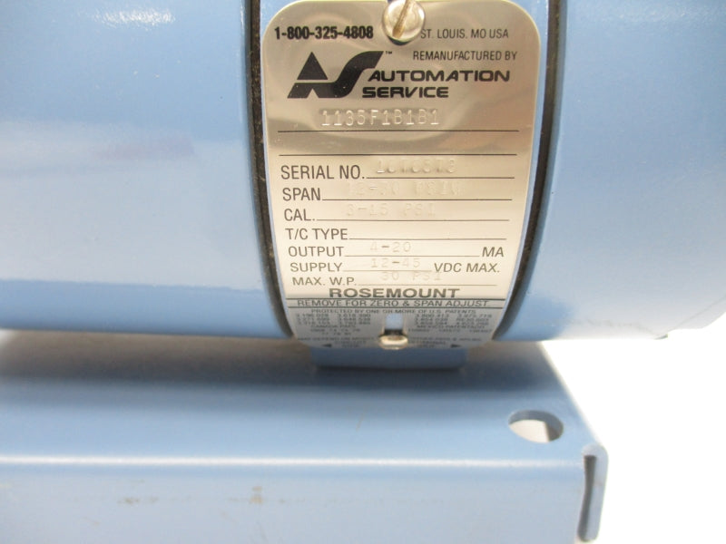 ROSEMOUNT 1135F1B1B1 12-45VDC 12-30PSI UNMP