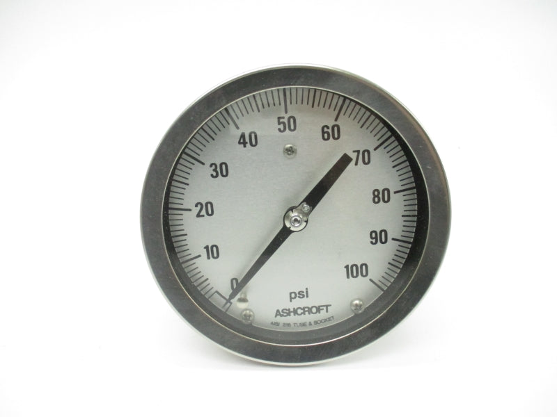 ASHCROFT 45-1009-S-02B-100# 0-100PSI 4-1/2" NSMP