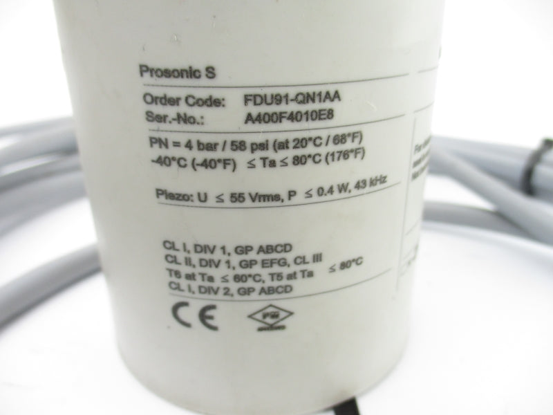 ENDRESS+HAUSER FDU91-QN1AA 58PSI NSNP