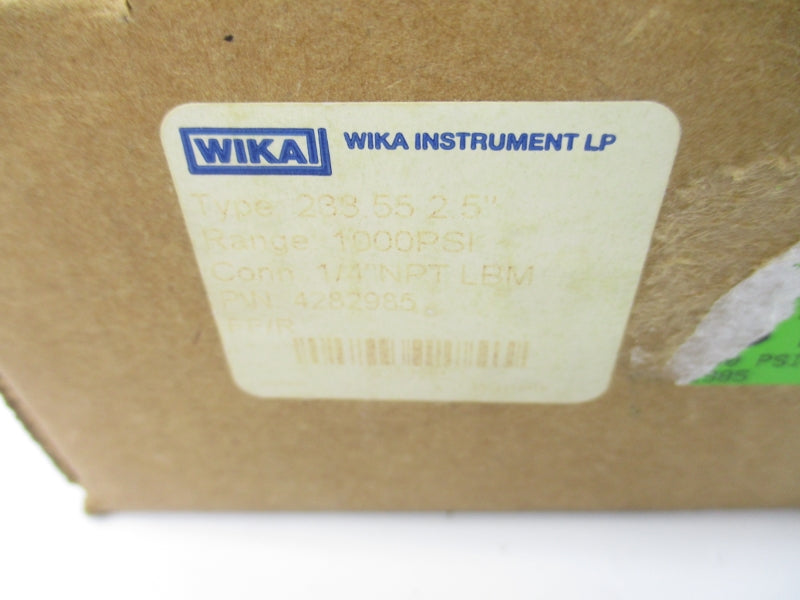 WIKA 4282985 233.55 0-1000PSI 2.5" NSMP