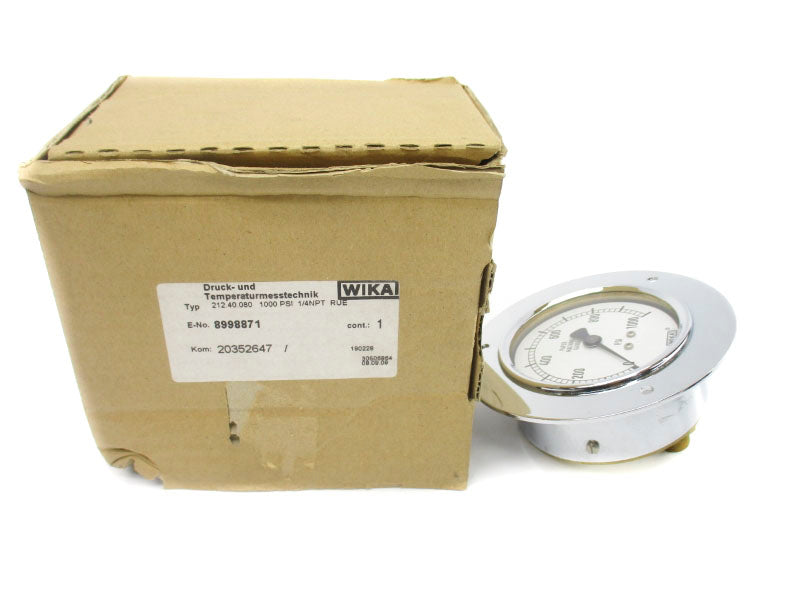 WIKA 212.40.080 8998871 0-1000PSI 1/4" NSMP