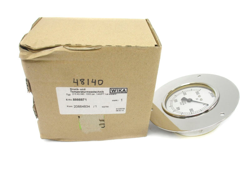 WIKA 213.40.080 8998871 0-1000PSI 1/4" NSMP