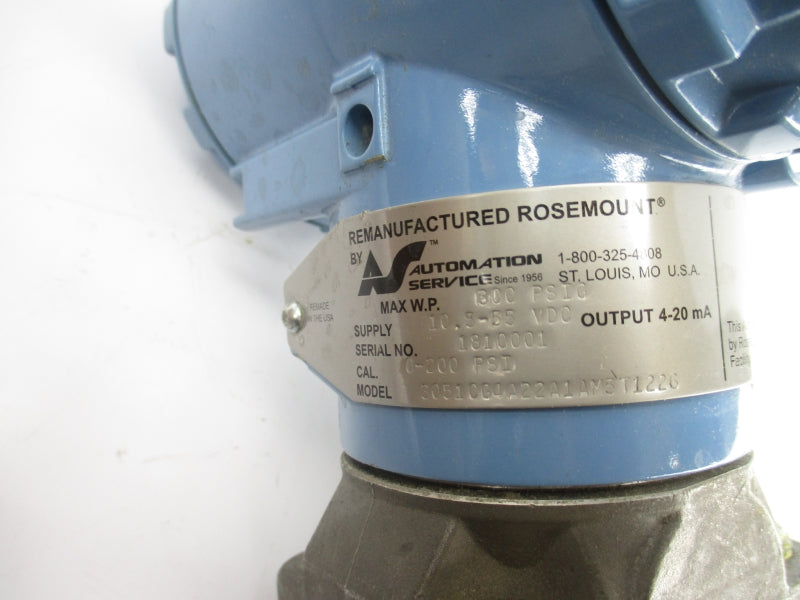 ROSEMOUNT 3051CG4A22A1AM5T1226 10.5-55VDC 300PSI NSNP