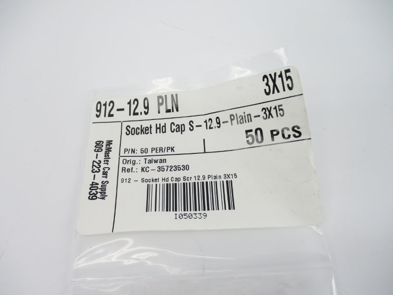 MCMASTER CAR SUPPLY 912012.9PLN (PKG OF 50) NSMP