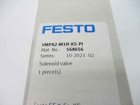 FESTO VMPA2-M1H-KS-PI 568656 SER. 10-2021:02 15VDC NSMP