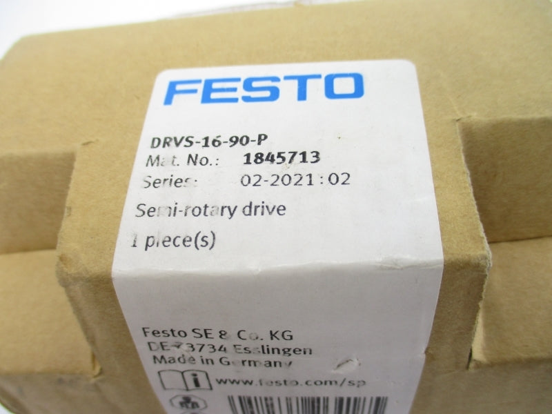 FESTO DRVS-16-90-P 1845713 SER. 02-2021:02 15VDC NSMP