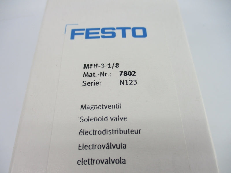 FESTO MFH-3-1/8 7802 21-120PSI NSMP