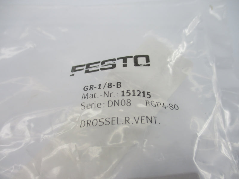 FESTO GR-1/8-B 151215 SER. DN08 NSMP