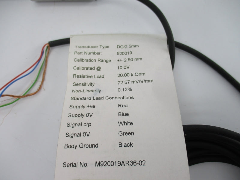 AMETEK DG/2.5MM 920019 NSNP
