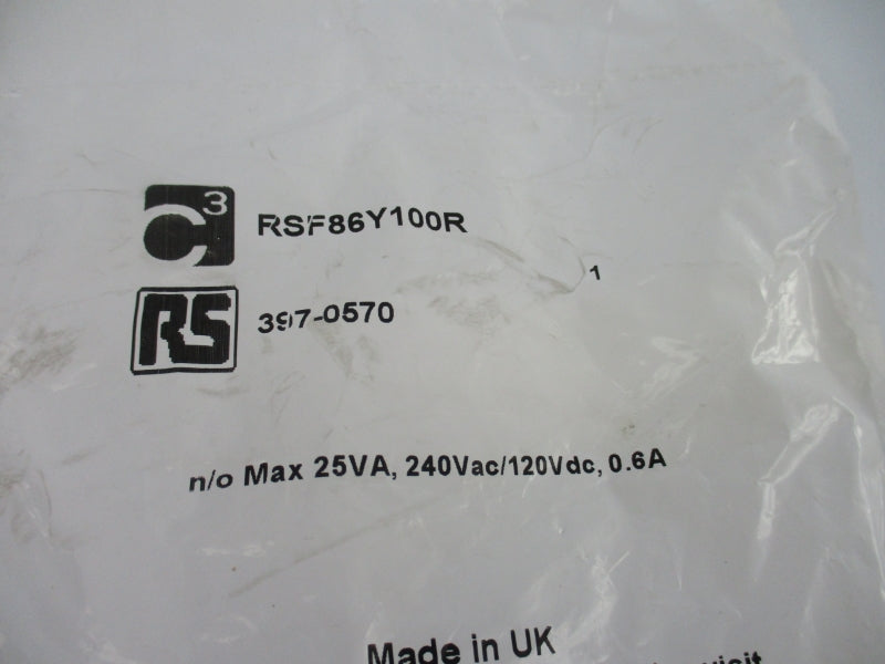 CYNERGY3 RSF86Y100R 240VAC/120VDC 0.6A NSMP