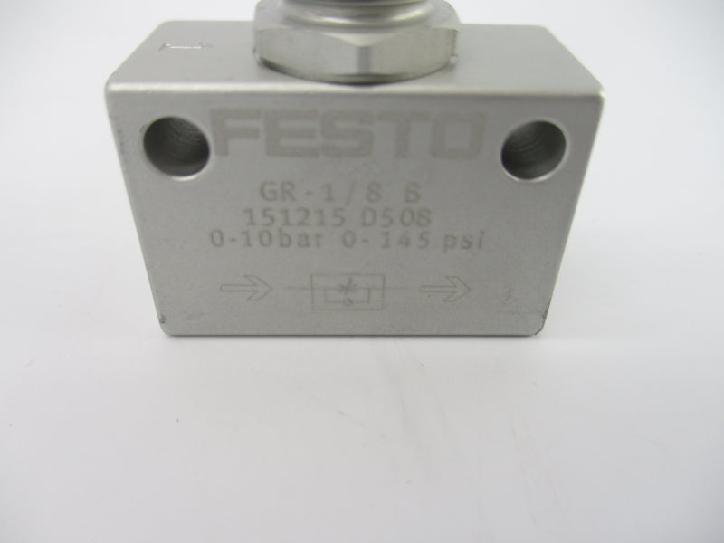 FESTO GR-1/8B 151215 SER. D508 0-145PSI NSNP