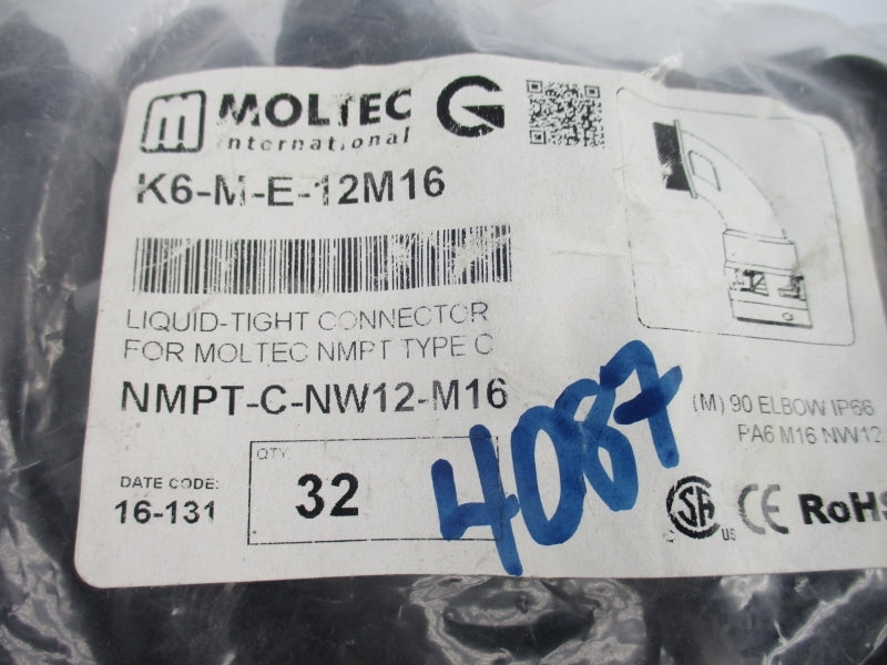 MOLTEC NMPT-C-NW12-M16 (PKG OF 32) NSMP
