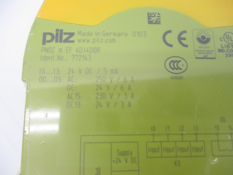 PILZ PNOZMEF4D14D0R 772143 250VAC 6A NSMP