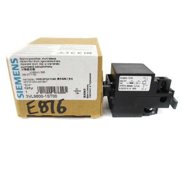 SIEMENS 3VL9800-1ST00 208-277VAC 1A NSMP
