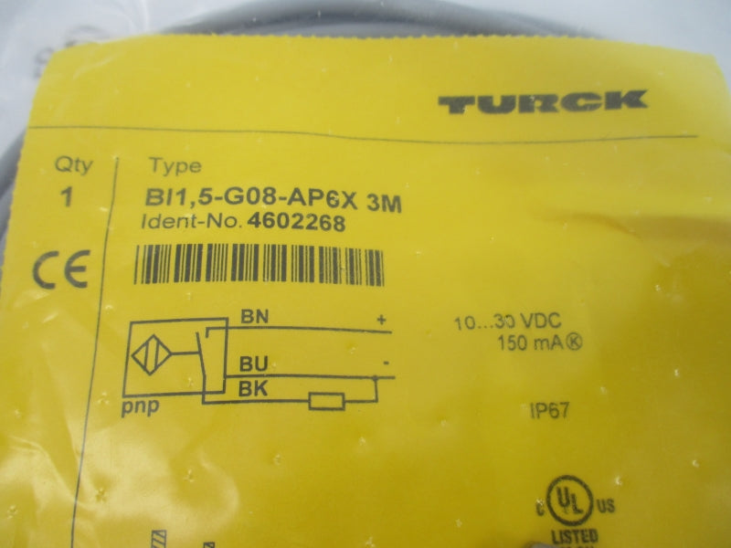 TURCK BI1,5-G08-AP6X3M 4602268 10-30VDC NSMP