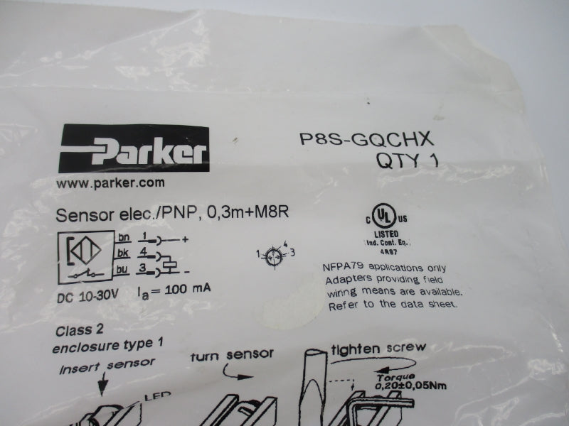 PARKER P8S-GQCHX 10-30VDC NSMP