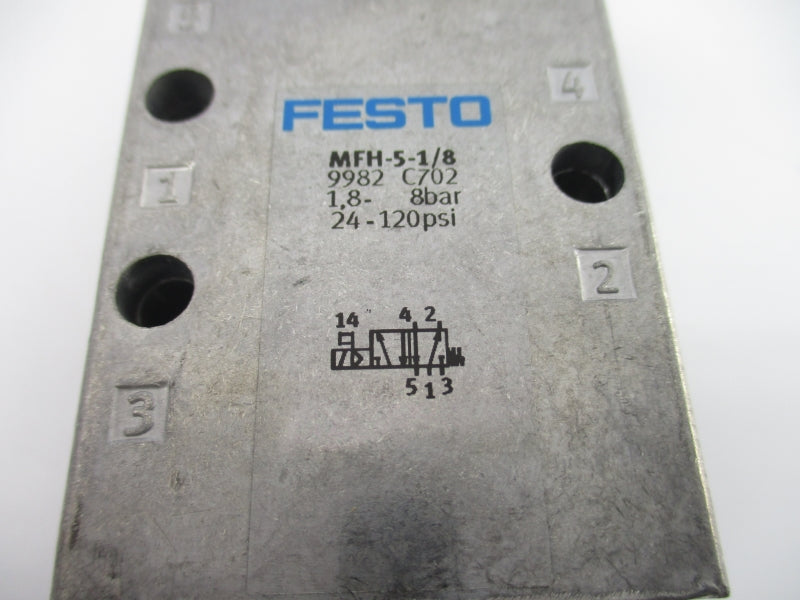 FESTO MFH-5-1/8 SER. C702 24-120PSI NSNP