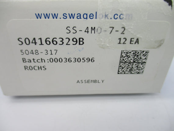 SWAGELOK SS-4M0-7-2 (PKG OF 12) NSMP