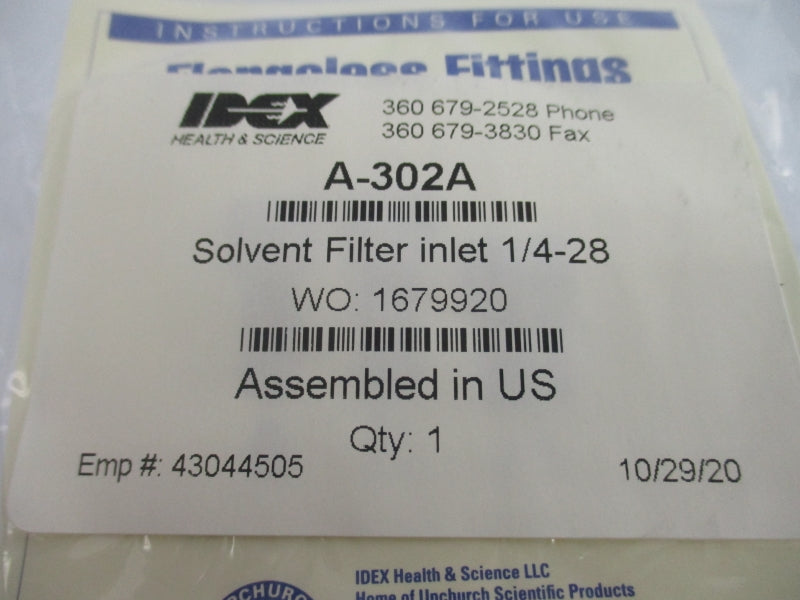 IDEX A-302A NSMP