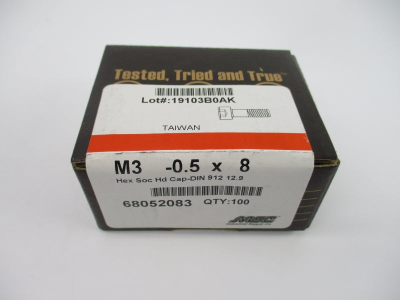 MSC M3-0.5X8 68052083 (PKG OF 100) NSFS