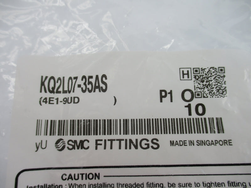 SMC KQ2L07-35AS (PKG OF 10) NSMP