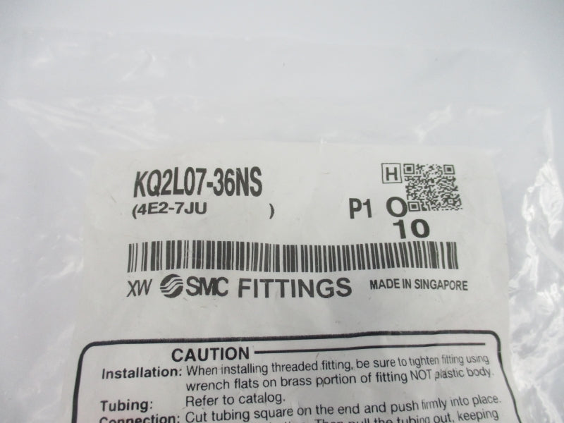 SMC KQ2L07-36NS (PKG OF 10) NSMP