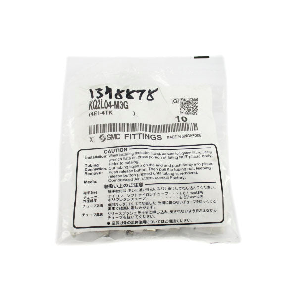 SMC KQ2L04-M3G (PKG OF 10) NSMP