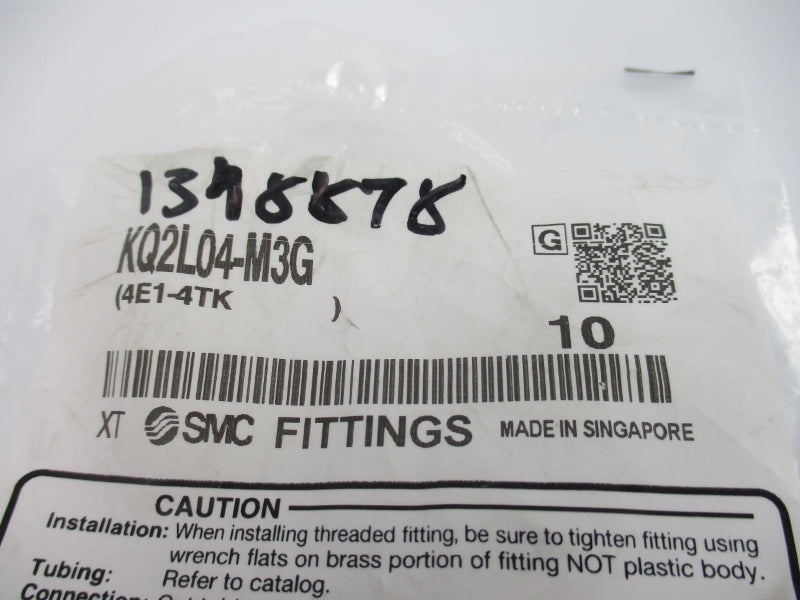 SMC KQ2L04-M3G (PKG OF 10) NSMP