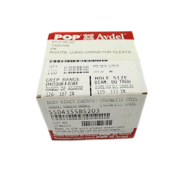 POP AVDEL SSD43SSBS203 (PKG OF 100) NSMP