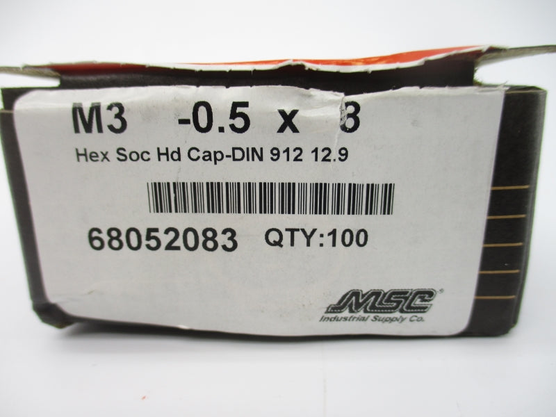 MSC M3-0.5X8 68052083 (PKG OF 100) NSMP