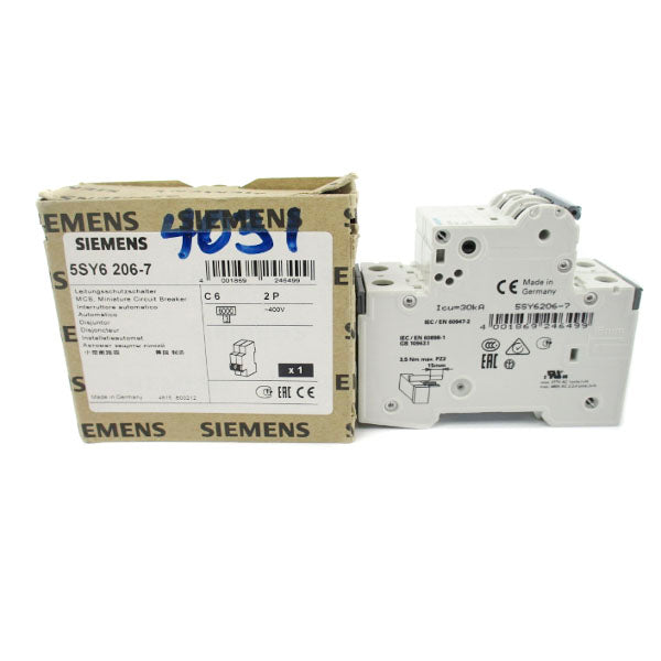 SIEMENS 5SY6206-7 400V 6A NSMP