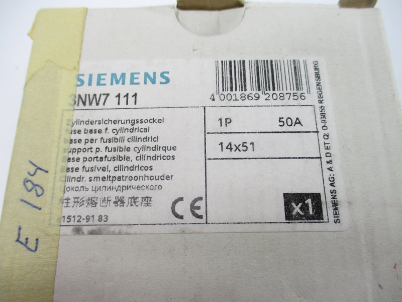 SIEMENS 3NW7111 690V 50A NSMP