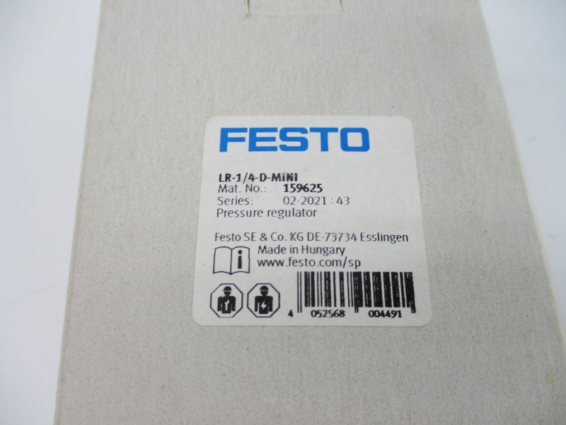 FESTO LR-1/4-D-MINI 159625 SER. 02-2021:43 180PSI NSMP