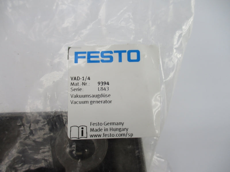 FESTO VAD-1/4 9394 SER. L843 NSMP