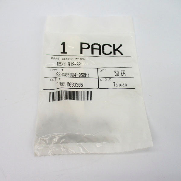 MCMASTER SS3X05004-050M1 (PKG OF 50) NSMP
