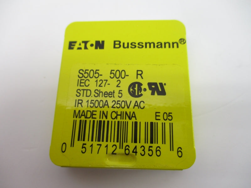 BUSSMANN S505-500-R 250VAC 1500A (PKG OF 5) NSMP