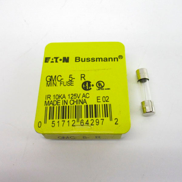 BUSSMANN GMC-5-R 125VAC 5A (PKG OF 5) NSMP