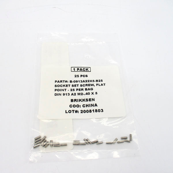 BRIKKSEN B-0913A22X5-B25 (PKG OF 25) NSMP