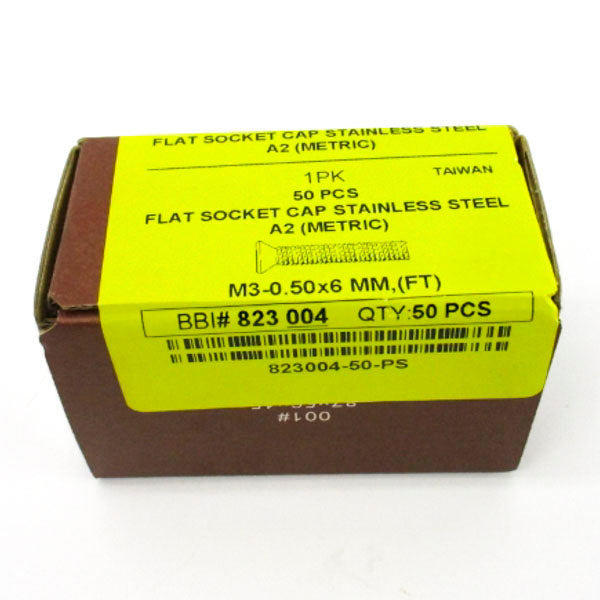 BRIGHTON BEST 823004 M3-0.50X6MM,(FT) (PKG OF 50) NSMP