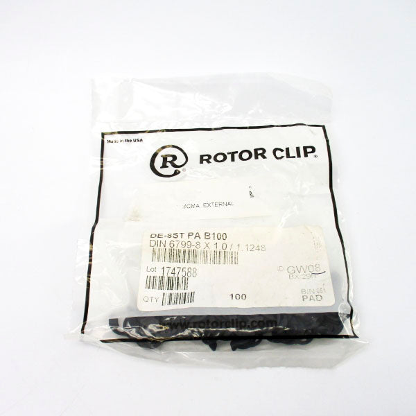 ROTOR CLIP DE-8STPAB100 (PKG OF 100) NSMP